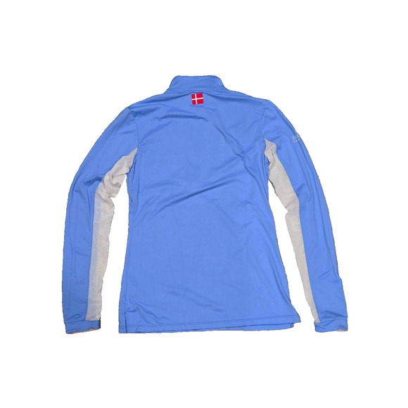Kastel Charlotte Ladies 1/4 Zip Top Denmark Light Blue/White S A003355 - Picture 5 of 14